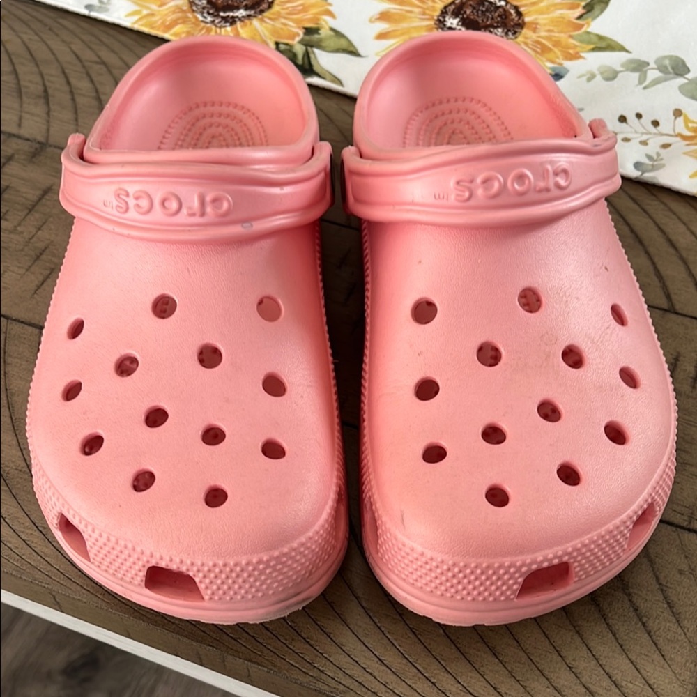 CROCS Pink Sandals & Flip Flops with Signature Design